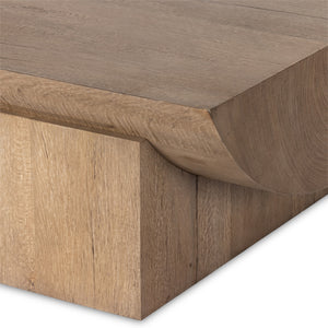 Elbert Coffee Table In Rustic Oak Veneer