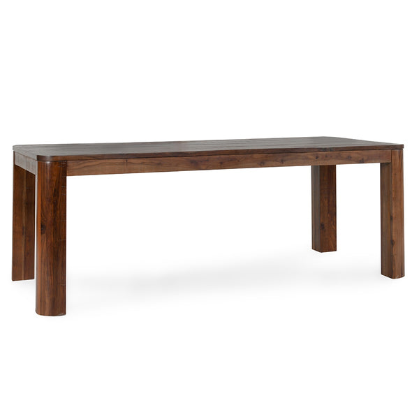 Nemi Solid Wood Rectangle Dining Table - Rustic Brown