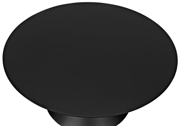 Zasa Side Table, Black Steel