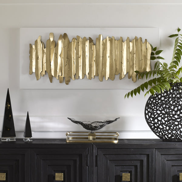 Lev White Metal Wall Decor