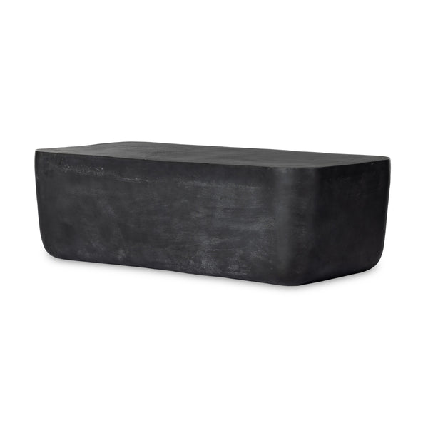 Basil Outdoor Rectangle Coffee Table Large In Grey