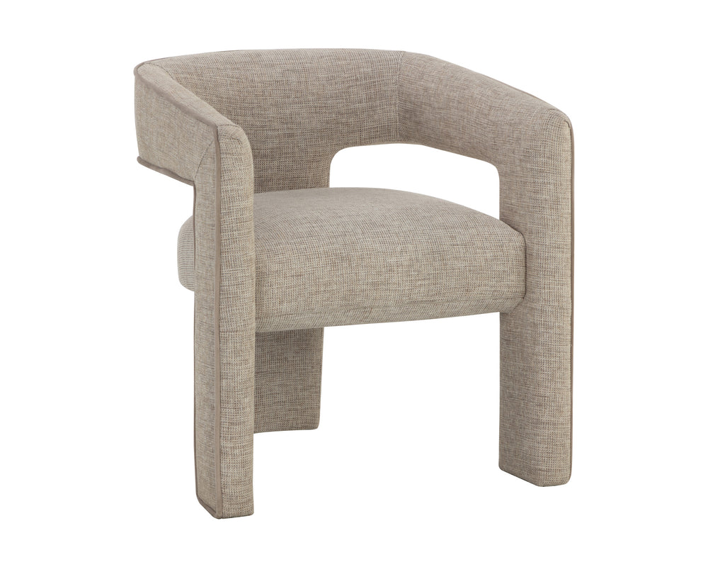 KRASNER DINING ARMCHAIR - RHAPSODY SAND