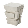 Brick Fiber Glass Indoor/Outdoor Side Table