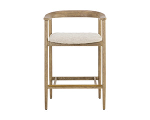 JEREMY COUNTER STOOL - WEATHERED OAK - DOVE CREAM