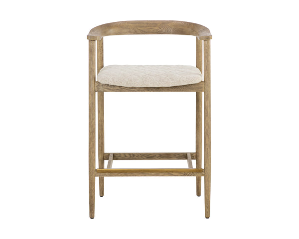 JEREMY COUNTER STOOL - WEATHERED OAK - DOVE CREAM