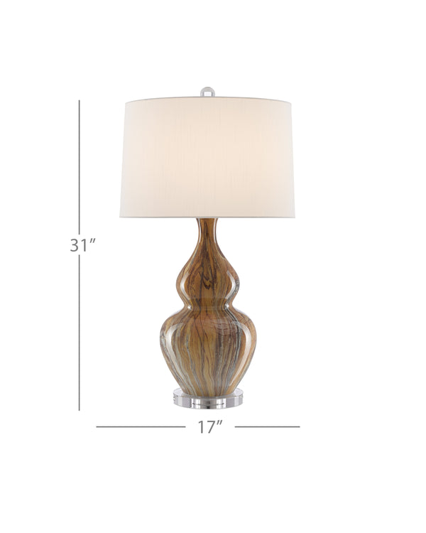 Kolor Brown Table Lamp In Earth & Brown