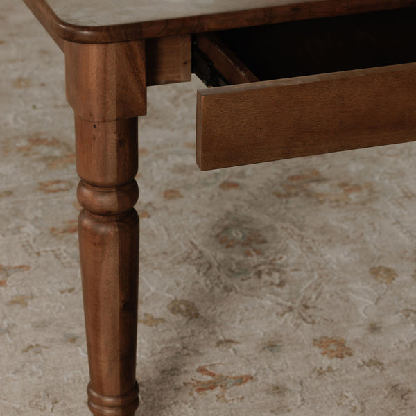Moe's Russet Dining Table with Drawers