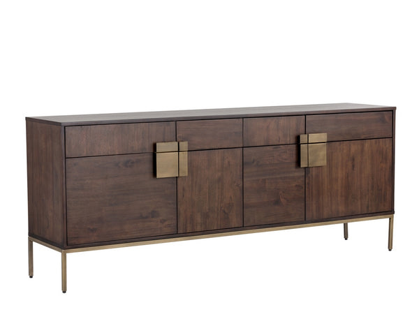 Jade Sideboard - Antique Brass - Dark Mango