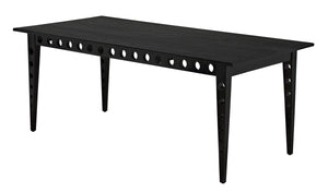Pericles Sungkai/Mindi and Veneer Table/Desk in Charcoal Black