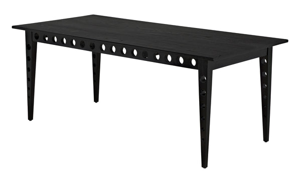 Pericles Sungkai/Mindi and Veneer Table/Desk in Charcoal Black