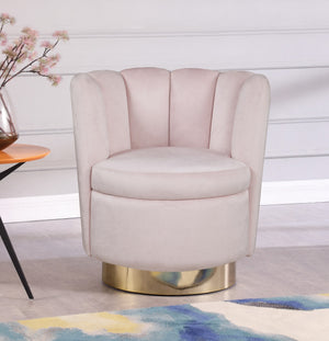 Anita Accent Chair In Pink Velvet