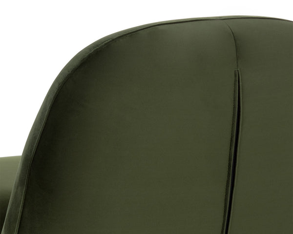 FRANZE SWIVEL LOUNGE CHAIR - MOSS GREEN