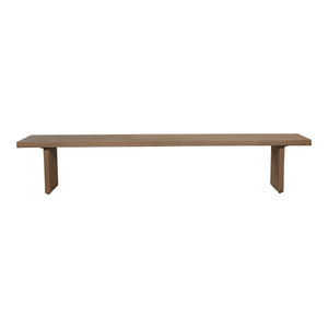 Moe's Koshi Bench Sandblasted Amber Oak