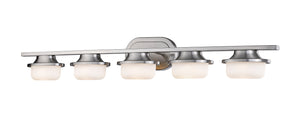 Optum  5 Light Vanity  in Brushed Nickel Finish