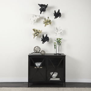 Sphaira Noir I Small 5L x 5W Gold Cast Aluminum Decorative Tree Branch Orb