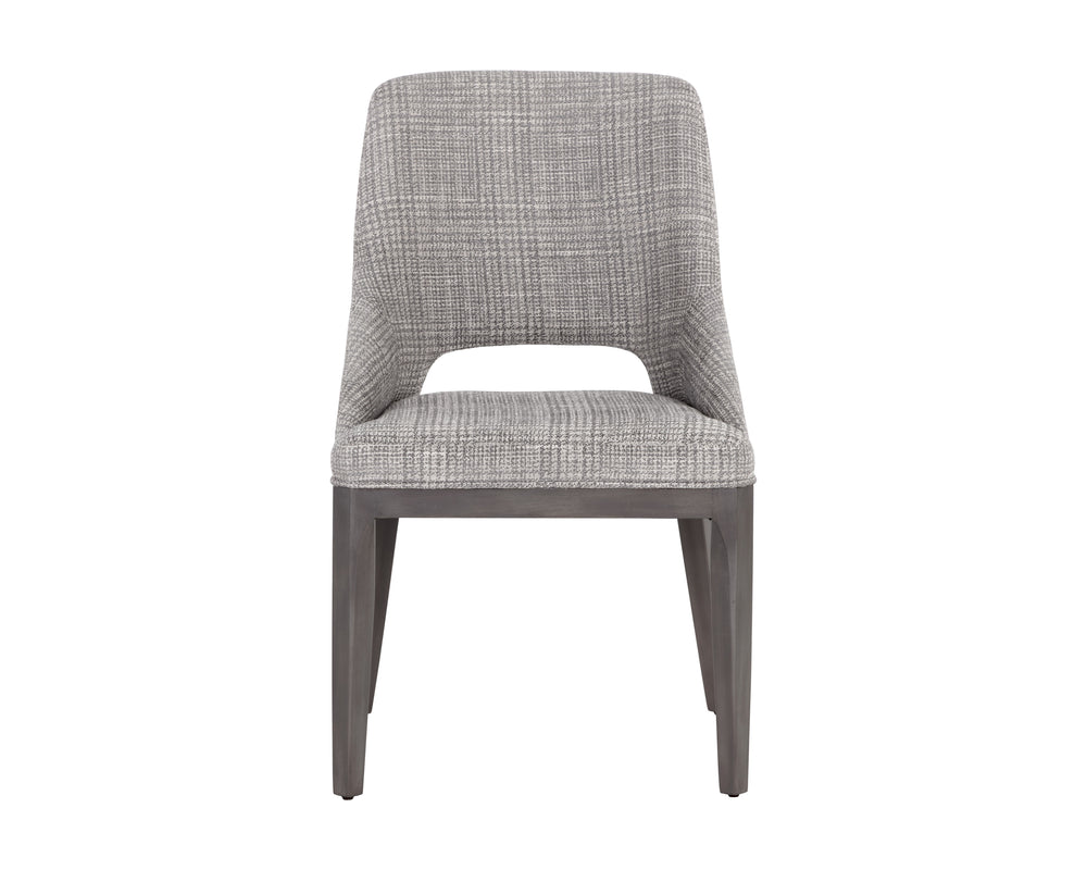 ESTRADA DINING CHAIR - NAYA CHECK LIGHT GREY