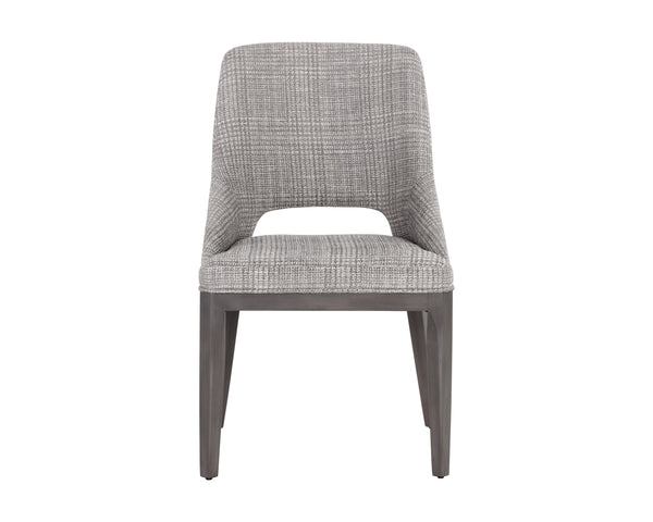 ESTRADA DINING CHAIR - NAYA CHECK LIGHT GREY