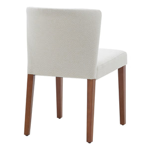 Albie Fabric Dining Side Chair In Cardiff Cream (Set of 2)