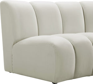 Lynda 6pc. Modular Sectional In Cream Velvet