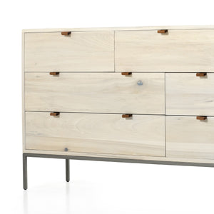 Trey 7 Drawer Dresser In Dove Poplar