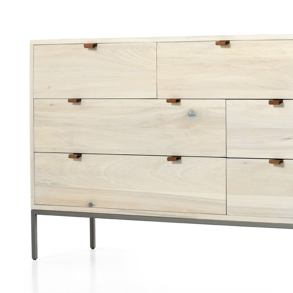 Trey 7 Drawer Dresser In Dove Poplar
