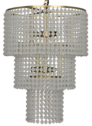 Fatima Chandelier, Antique Brass