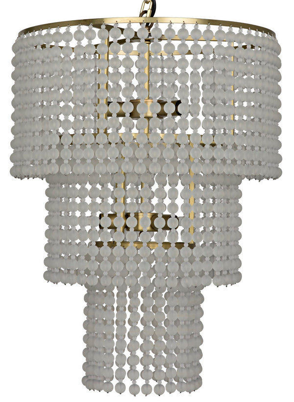 Fatima Chandelier, Antique Brass