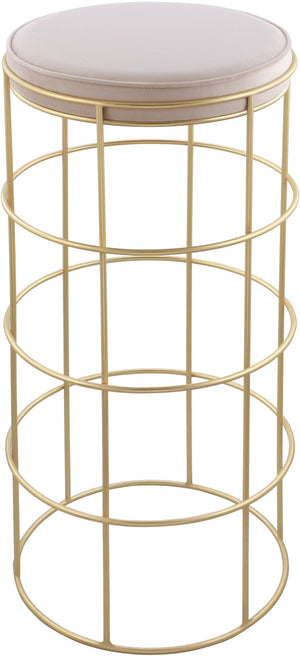 Guy Bar Stool In Cream Velvet