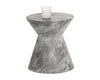 Astley End Table - Marble Look - Grey