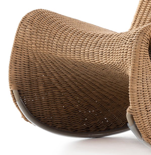 Portia Outdoor Rocking Chair In Natural
