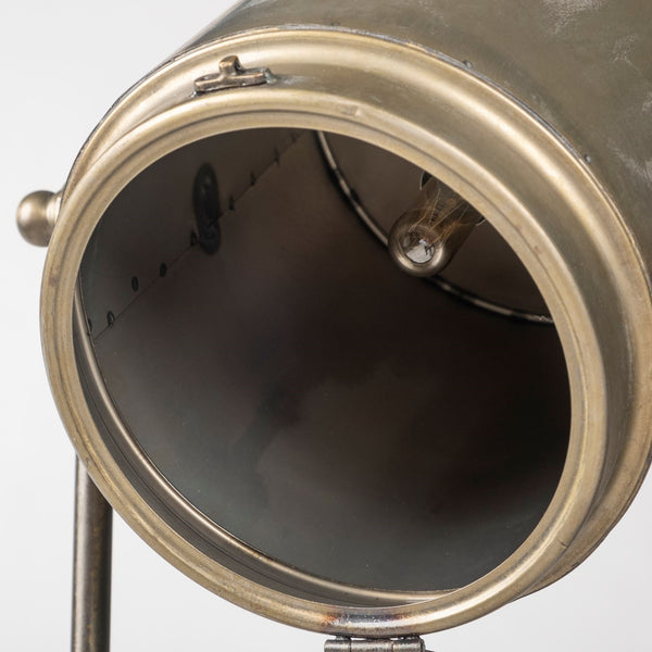 Debdou (61"H) Gold Metal Adjustable Cinema-Style Floor Lamp