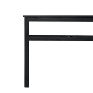 Tiburon KD Console Table with Shelf, Alto Black 