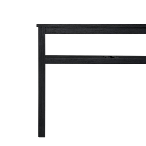 Tiburon KD Console Table with Shelf, Alto Black 