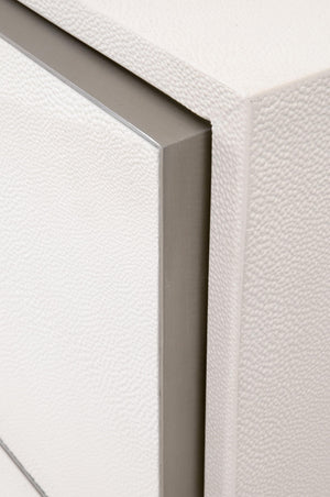 Wynn Shagreen 3-Drawer Nightstand