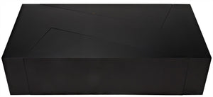 Element Industrial Steel Coffee Table in Matte Black