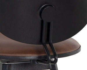 EMBER SWIVEL BARSTOOL - BRAVO COGNAC