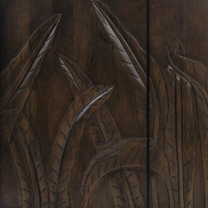 Ledro Solid Mango Wood Cabinet with Carvings