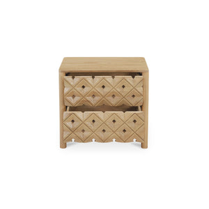 Moe's Fulton Natural Mango Wood Nightstand