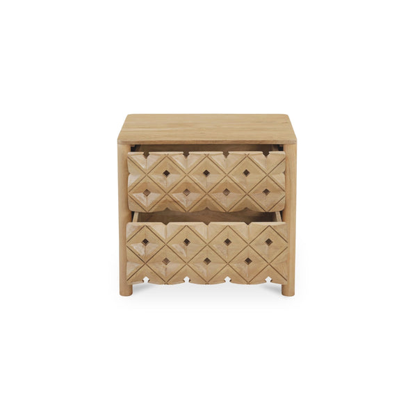 Moe's Fulton Natural Mango Wood Nightstand