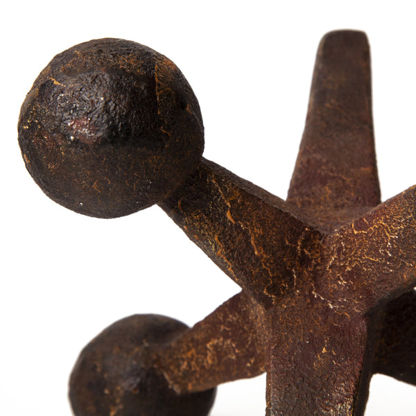 Jax Set of 3 8L x 7W Cast Iron Metal Jacks