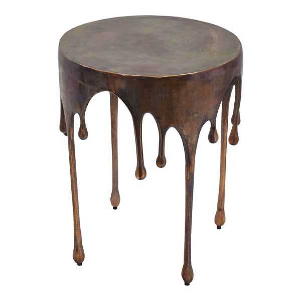 Moe's Copperworks Accent Table in Antique Copper
