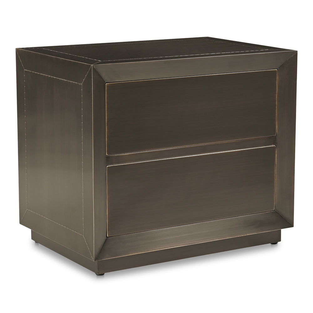 Moe's Dawson Nightstand in Deep Bronze