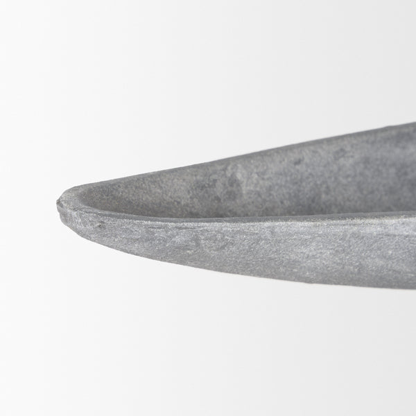 Piero Large Concrete Finished Metal Decorative Bowl