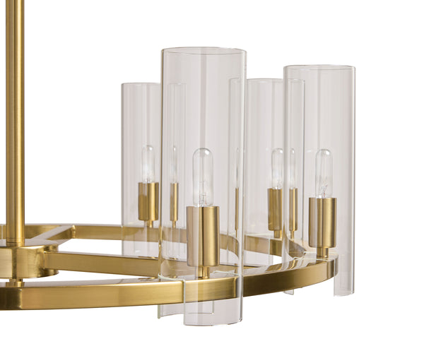 CLARABELLE CHANDELIER - SMALL - BRASS