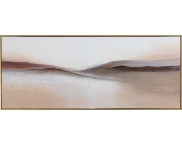 DESERT SANDS - 72" X 30" - GOLD FLOATER FRAME