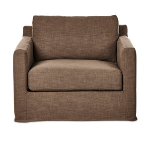 Hampton Slipcover Swivel Chair - Antwerp Cafe