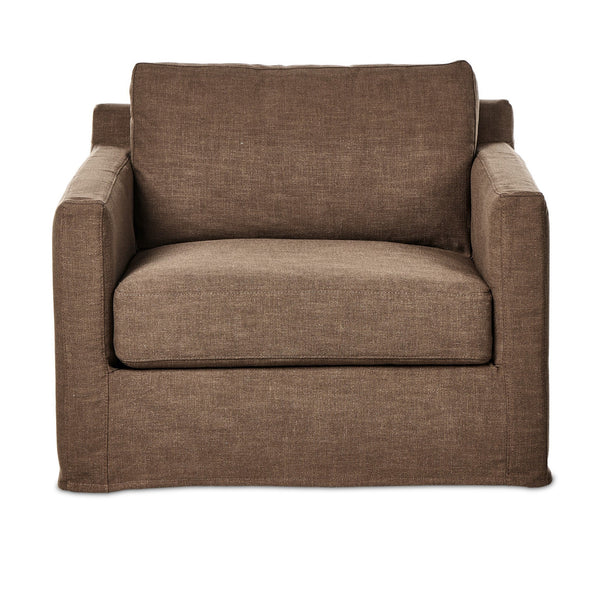 Hampton Slipcover Swivel Chair - Antwerp Cafe