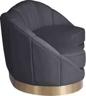 Jesse Sofa In Grey Velvet