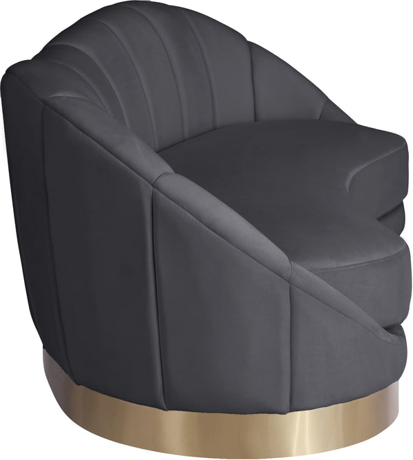 Jesse Sofa In Grey Velvet