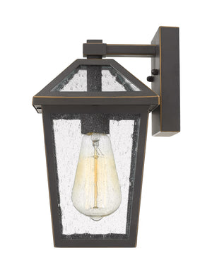 Talbot 1 Light Outdoor Wall Sconce in Rubbed Bronze Finish